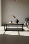 LIVIA BLACK SQUARE COFFEE TABLE