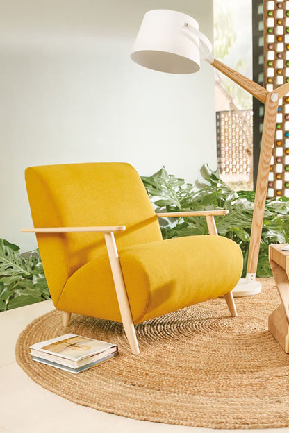 ALICICA ARMCHAIR IN MUSTARD