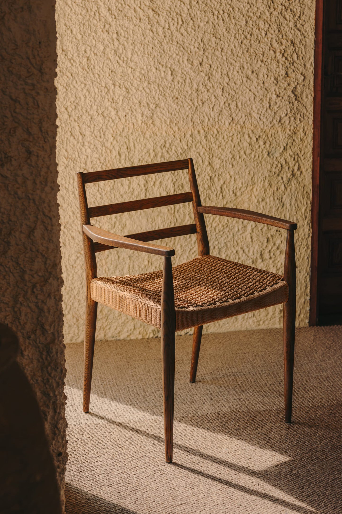 LUNA LIGHT BROWN ARMCHAIR