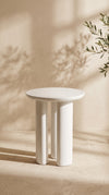 JA3 WHITE SIDE TABLE