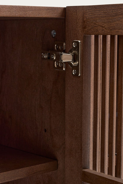 KIRA SIDEBOARD IN OAK VENEER AND SOLID OAK WOOD WITH WALNUT FINISH