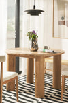 ZOLA LIGHT OAK ROUND DINING TABLE