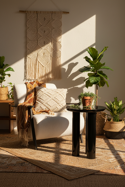 JA3 BLACK SIDE TABLE