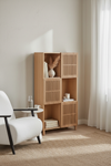 KIRA SHELF UNIT IN SOLID OAK WOOD AND OAK VENEER