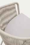 ARIANA WHITE ROPE CHAIR WITH GALVANISED STEEL LEGS