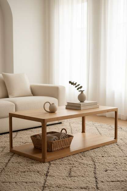 MAYMAI OAK WOOD COFFEE TABLE