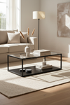 LIVIA BLACK SQUARE COFFEE TABLE