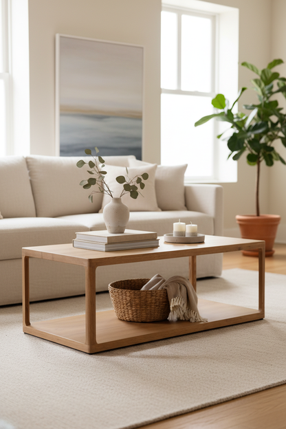 MAYMAI OAK WOOD COFFEE TABLE