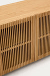 KIRA 4-DOOR SIDEBOARD IN SOLID OAK WOOD AND OAK VENEER