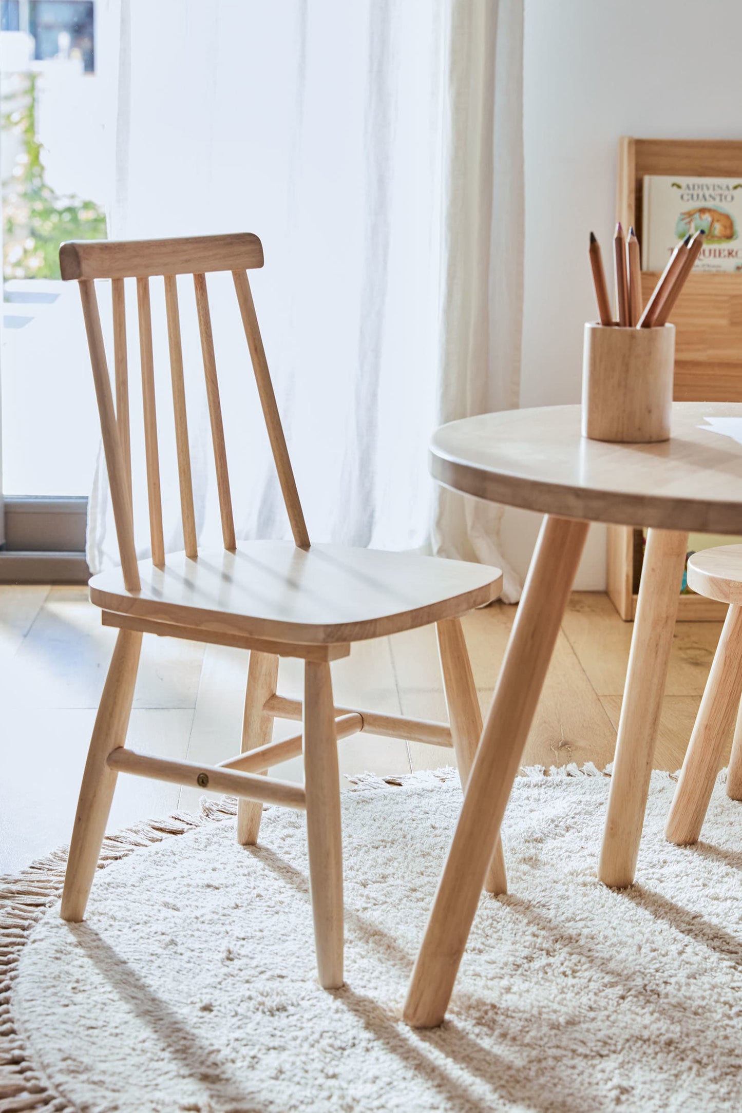 QUINN LIGHT BEIGE KIDS CHAIR