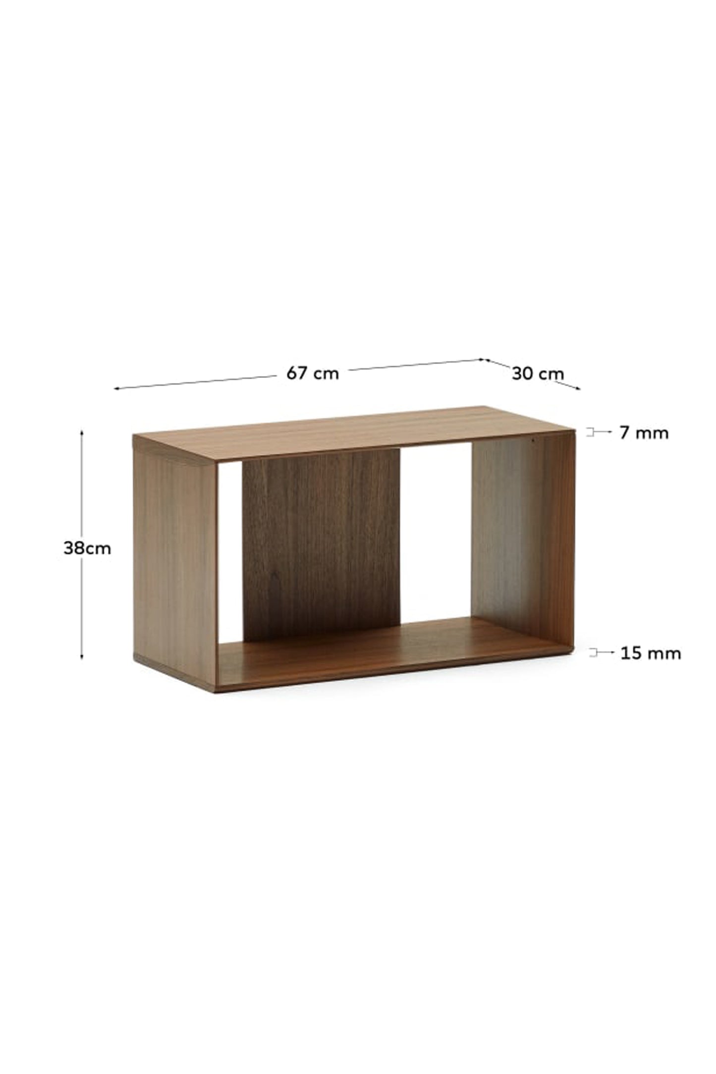 LITTO WALNUT SHELF