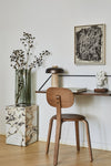 PLINTH TALL CALACATTA SIDE TABLE