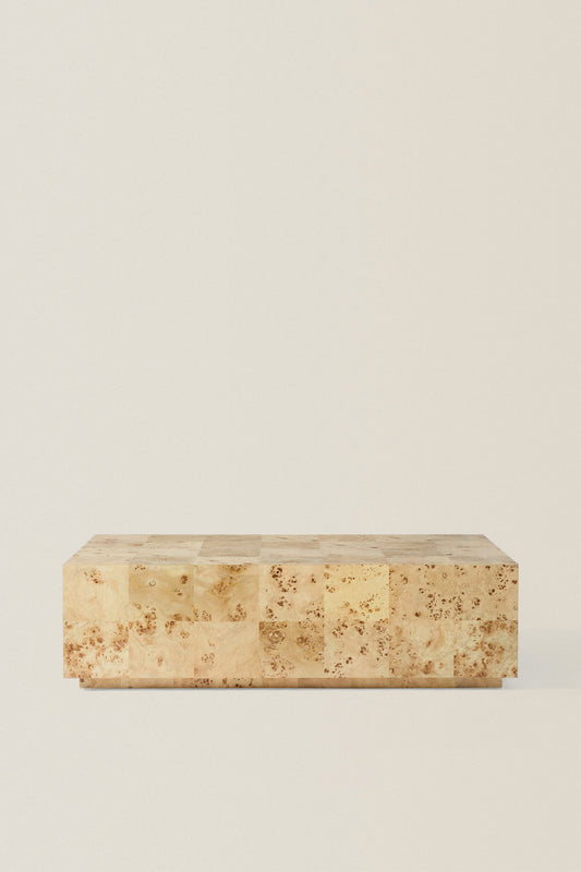 MAPPA BURL VENEER COFFEE TABLE