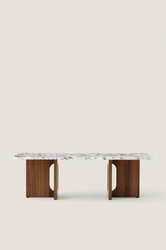 T O  WALNUT  l  CALACATTA VIOLA COFFEE TABLE