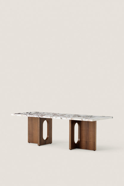 T O  WALNUT  l  CALACATTA VIOLA COFFEE TABLE