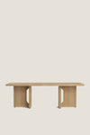 T O NATURAL OAK COFFEE TABLE