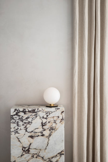 PLINTH TALL CALACATTA SIDE TABLE