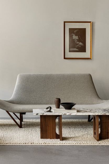 T O  WALNUT  l  CALACATTA VIOLA COFFEE TABLE