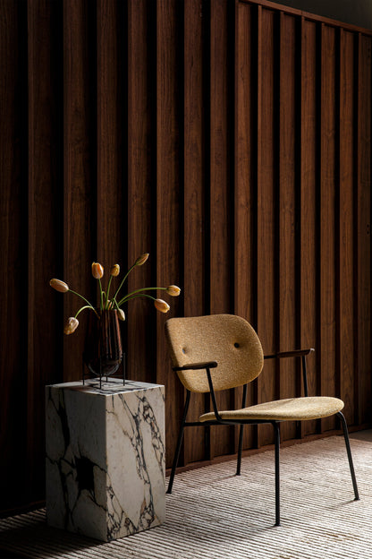PLINTH TALL CALACATTA SIDE TABLE