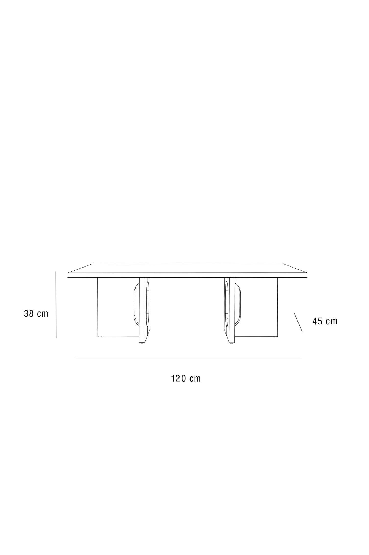 T O  WALNUT l KUNIS BRECCIA  COFFEE TABLE